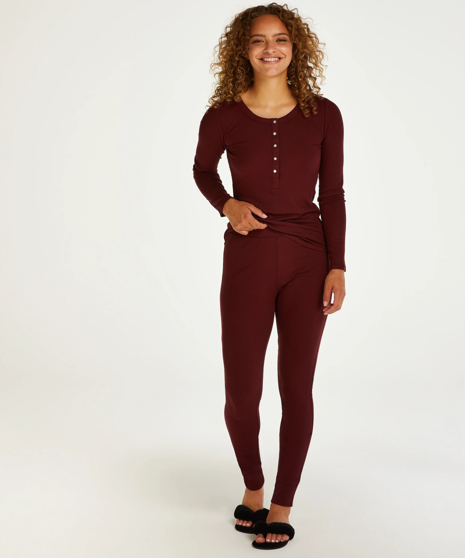 Pyjama Waffle Placket 3 Pyjama Waffle Placket