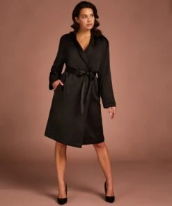 Bademantel Satin Fleece