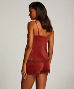 Shorts Aus Velours Mit Spitze -Modische Unterwäsche 195957 4 2