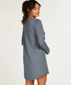 Nachthemd Rundhals 9 Nachthemd Rundhals -Modische Unterwäsche 199202 4