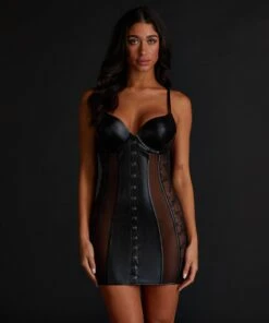 Slipdress Aus Kunstleder