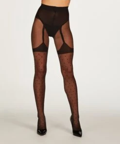 15 Denier Strumpfhose Mit Hosenträger-Detail -Modische Unterwäsche 201563 3