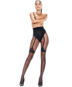 15 Denier Strumpfhose Mit Hosenträger-Detail