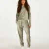 Jogginghose Velours Rib