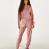 Jogginghose Velours Rib
