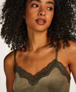 Cami Velours Spitze -Modische Unterwäsche 201794 2 1