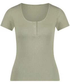 Kurzärmeliges Pyjama-Top Henley 12 Kurzärmeliges Pyjama-Top Henley -Modische Unterwäsche 201797 5 1