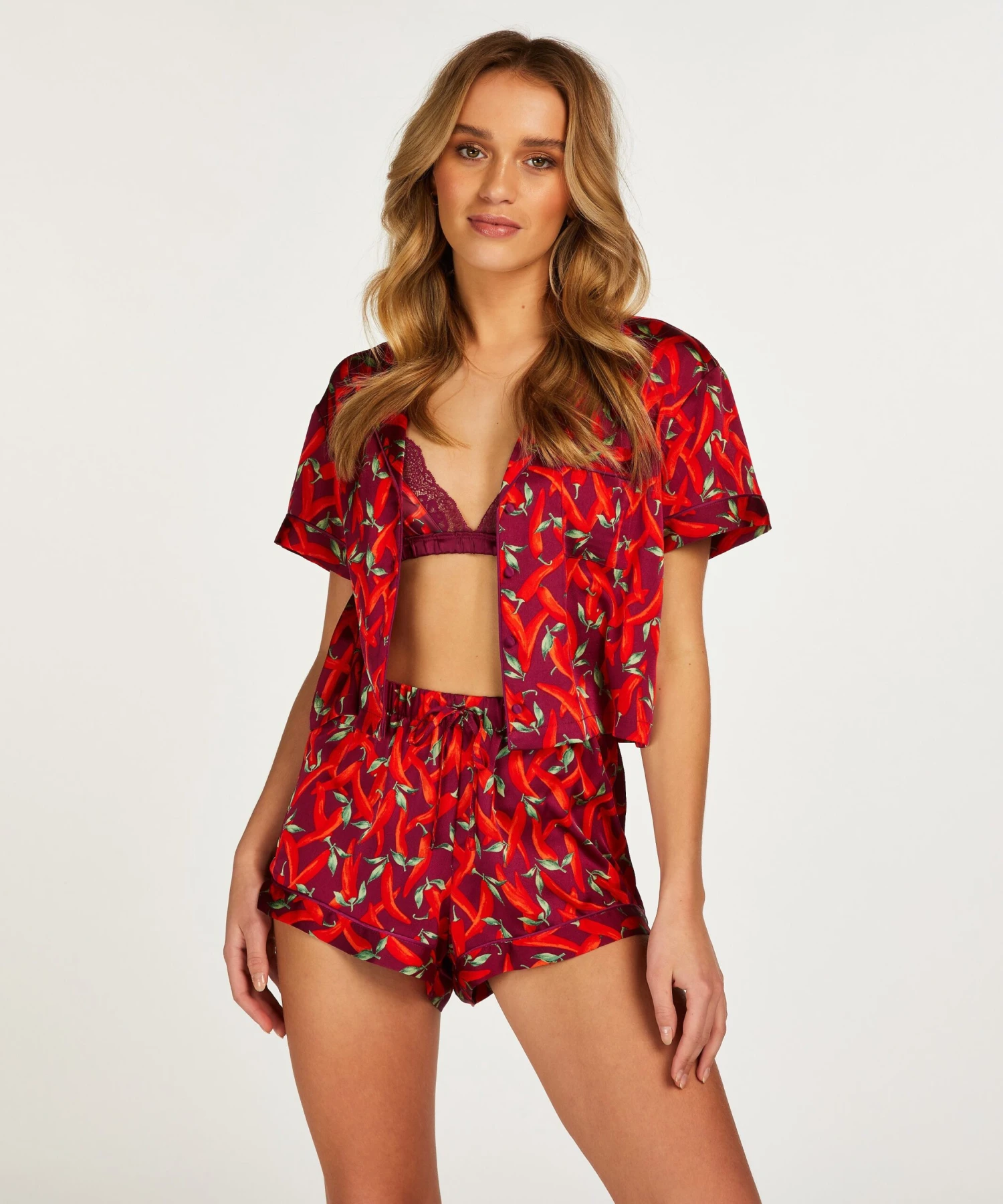 Pyjama-Shorts Satin 5 Pyjama-Shorts Satin – Bild 3