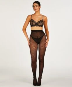 Herz-Strumpfhosen 15 Denier